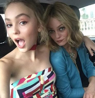 Lily-Rose Depp parents photo